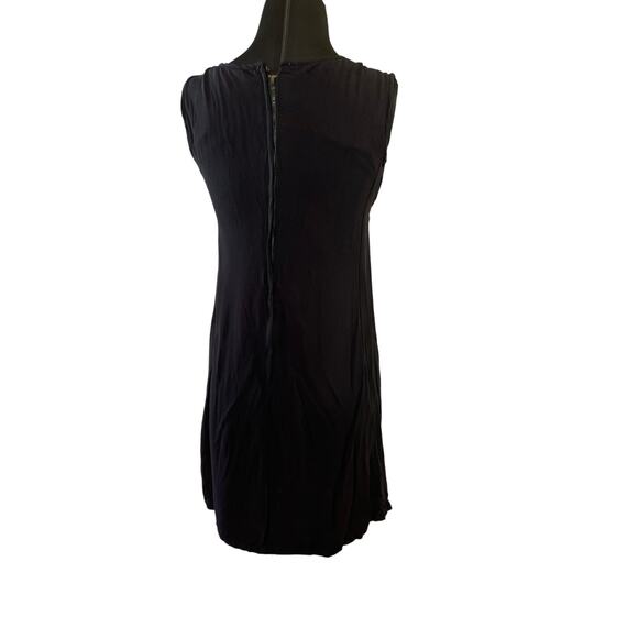 1960s Empire Waist Little Black Dress – Vintage Sleeveless LBD, Fully Lined - Picture 7 of 15